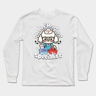 Poodles Cute - Doctors Nurses Medical Long Sleeve T-Shirt